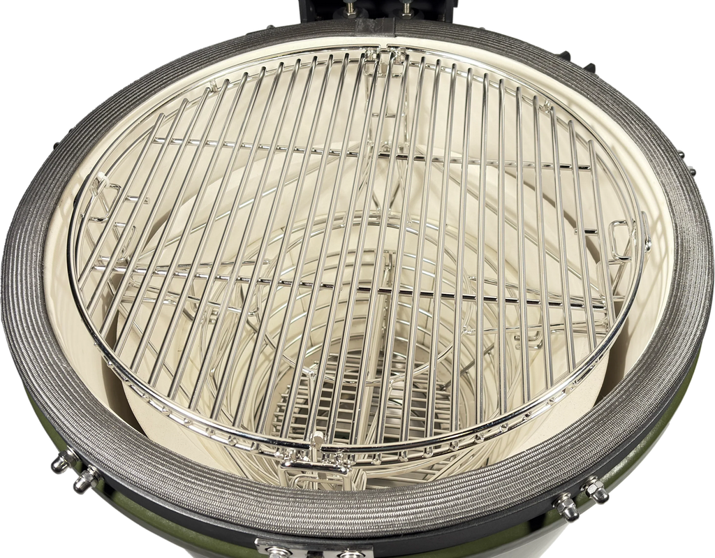 Kama Gear V2 Ceramic Kamado BBQ in Olive Green